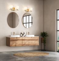 Two Light Vanity by Z-Lite - Naya Collection, Modern Gold Finish - 7518-2V-MGLD