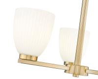 Three Light Chandelier by Z-Lite - Naya Collection, Modern Gold Finish - 7518-3MGLD