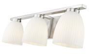 Three Light Vanity by Z-Lite - Naya Collection, Brushed Nickel Finish - 7518-3V-BN