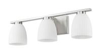 Three Light Vanity by Z-Lite - Naya Collection, Brushed Nickel Finish - 7518-3V-BN