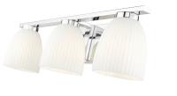Three Light Vanity by Z-Lite - Naya Collection, Chrome Finish - 7518-3V-CH