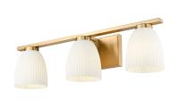 Three Light Vanity by Z-Lite - Naya Collection, Modern Gold Finish - 7518-3V-MGLD