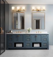Three Light Vanity by Z-Lite - Naya Collection, Modern Gold Finish - 7518-3V-MGLD