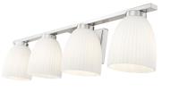 Four Light Vanity by Z-Lite - Naya Collection, Brushed Nickel Finish - 7518-4V-BN