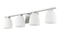 Four Light Vanity by Z-Lite - Naya Collection, Brushed Nickel Finish - 7518-4V-BN