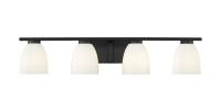 Four Light Vanity by Z-Lite - Naya Collection, Matte Black Finish - 7518-4V-MB