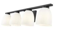 Four Light Vanity by Z-Lite - Naya Collection, Matte Black Finish - 7518-4V-MB
