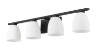 Four Light Vanity by Z-Lite - Naya Collection, Matte Black Finish - 7518-4V-MB