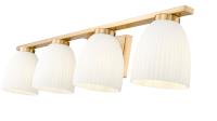 Four Light Vanity by Z-Lite - Naya Collection, Modern Gold Finish - 7518-4V-MGLD