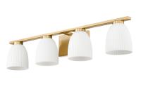 Four Light Vanity by Z-Lite - Naya Collection, Modern Gold Finish - 7518-4V-MGLD