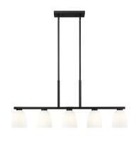 Five Light Linear Chandelier by Z-Lite - Naya Collection, Matte Black Finish - 7518-5L-MB