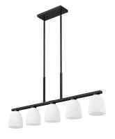 Five Light Linear Chandelier by Z-Lite - Naya Collection, Matte Black Finish - 7518-5L-MB