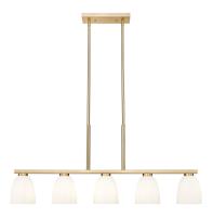 Five Light Linear Chandelier by Z-Lite - Naya Collection, Modern Gold Finish - 7518-5L-MGLD