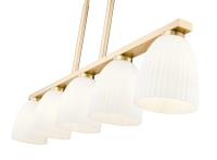 Five Light Linear Chandelier by Z-Lite - Naya Collection, Modern Gold Finish - 7518-5L-MGLD