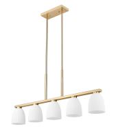 Five Light Linear Chandelier by Z-Lite - Naya Collection, Modern Gold Finish - 7518-5L-MGLD