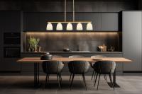 Five Light Linear Chandelier by Z-Lite - Naya Collection, Modern Gold Finish - 7518-5L-MGLD