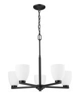 Five Light Chandelier by Z-Lite - Naya Collection, Matte Black Finish - 7518-5MB