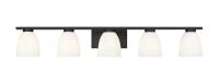 Five Light Vanity by Z-Lite - Naya Collection, Matte Black Finish - 7518-5V-MB