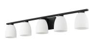 Five Light Vanity by Z-Lite - Naya Collection, Matte Black Finish - 7518-5V-MB