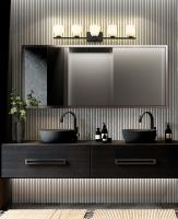 Five Light Vanity by Z-Lite - Naya Collection, Matte Black Finish - 7518-5V-MB