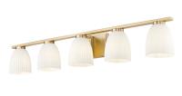 Five Light Vanity by Z-Lite - Naya Collection, Modern Gold Finish - 7518-5V-MGLD