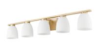 Five Light Vanity by Z-Lite - Naya Collection, Modern Gold Finish - 7518-5V-MGLD