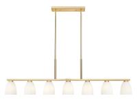Seven Light Linear Chandelier by Z-Lite - Naya Collection, Modern Gold Finish - 7518-7L-MGLD