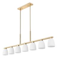Seven Light Linear Chandelier by Z-Lite - Naya Collection, Modern Gold Finish - 7518-7L-MGLD