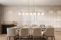 Seven Light Linear Chandelier by Z-Lite - Naya Collection, Modern Gold Finish - 7518-7L-MGLD