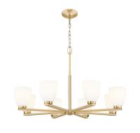 Eight Light Chandelier by Z-Lite - Naya Collection, Modern Gold Finish - 7518-8MGLD