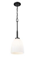 One Light Pendant by Z-Lite - Naya Collection, Matte Black Finish - 7518P8-MB