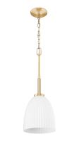 One Light Pendant by Z-Lite - Naya Collection, Modern Gold Finish - 7518P8-MGLD