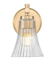 One Light Wall Sconce by Z-Lite - Belle Collection, Modern Gold Finish - 7519-1S-MGLD