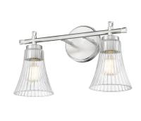 Two Light Vanity by Z-Lite - Belle Collection, Brushed Nickel Finish - 7519-2V-BN