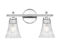 Two Light Vanity by Z-Lite - Belle Collection, Chrome Finish - 7519-2V-CH
