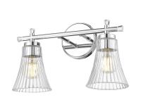 Two Light Vanity by Z-Lite - Belle Collection, Chrome Finish - 7519-2V-CH