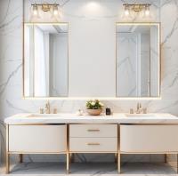 Two Light Vanity by Z-Lite - Belle Collection, Modern Gold Finish - 7519-2V-MGLD