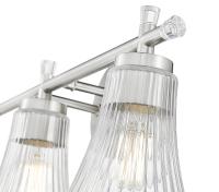 Three Light Vanity by Z-Lite - Belle Collection, Brushed Nickel Finish - 7519-3V-BN