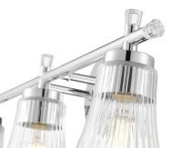 Three Light Vanity by Z-Lite - Belle Collection, Chrome Finish - 7519-3V-CH