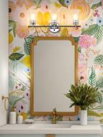 Three Light Vanity by Z-Lite - Belle Collection, Chrome Finish - 7519-3V-CH