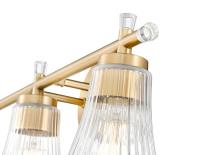 Three Light Vanity by Z-Lite - Belle Collection, Modern Gold Finish - 7519-3V-MGLD