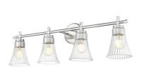 Four Light Vanity by Z-Lite - Belle Collection, Brushed Nickel Finish - 7519-4V-BN