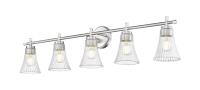 Five Light Vanity by Z-Lite - Belle Collection, Brushed Nickel Finish - 7519-5V-BN
