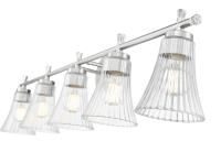 Five Light Vanity by Z-Lite - Belle Collection, Brushed Nickel Finish - 7519-5V-BN