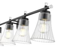 Five Light Vanity by Z-Lite - Belle Collection, Matte Black Finish - 7519-5V-MB