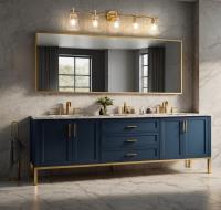 Five Light Vanity by Z-Lite - Belle Collection, Modern Gold Finish - 7519-5V-MGLD