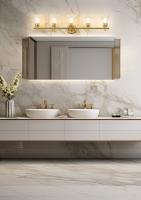 Five Light Vanity by Z-Lite - Belle Collection, Modern Gold Finish - 7519-5V-MGLD