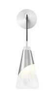 One Light Wall Sconce by Z-Lite - Aimie Collection, Brushed Nickel Finish - 828-1S-BN