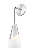 One Light Wall Sconce by Z-Lite - Aimie Collection, Brushed Nickel Finish - 828-1S-BN