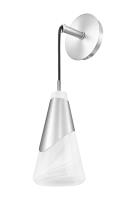One Light Wall Sconce by Z-Lite - Aimie Collection, Brushed Nickel Finish - 828-1S-BN